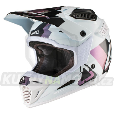 LEATT přilba CROSS GPX 5.5 MODEL V19.2 (OD 1130 G.) WHITE/black barva bílá/černá velikost L