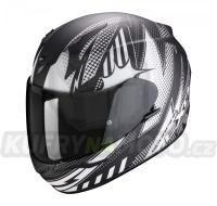Moto přilba SCORPION EXO-390 POP matná černo/bílá