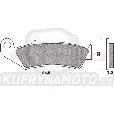 brzdové destičky (směs OFF ROAD DIRT SINTERED) NEWFREN (2 ks v balení)