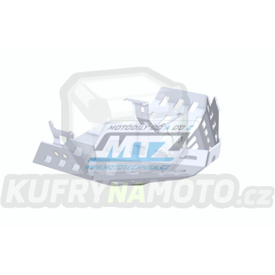 Kryt pod motor hliníkový Dual Sport - Honda CB500X / 19-23 - barva stříbrná Ice Polished