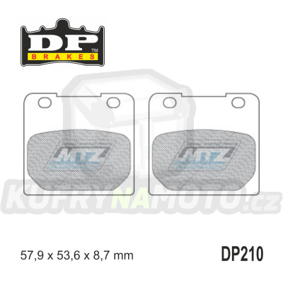 Destičky brzdové DP210 - DP BRAKES směs Premium Sinter OEM