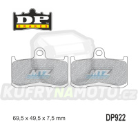 Destičky brzdové DP922-RDP DP Brakes - směs RDP X-RACE Titanium