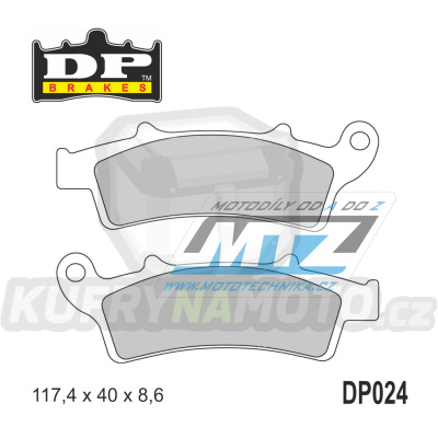 Destičky brzdové DP024 DP Brakes - směs Premium OEM Sinter