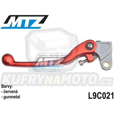 Páčka spojky FLEX (výklopná) - Honda CR125+CR250+CR500 + CRF450R+CRF150R + XR650L+XR650R + AJP PR4+PR5+SPR250 + SWM R125 - barva červená