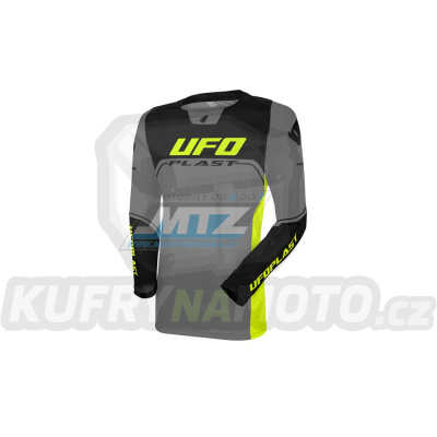 Dres motokros UFO Ares - šedo-žlutý - velikost XL