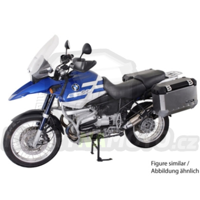 Sada TraX Adventure 45 a 37 černé boční kufry a nosič držák boční kufry SW Motech BMW R 1150 GS 1999 - 2004 R21 KFT.07.093.50000/B-BC.16148