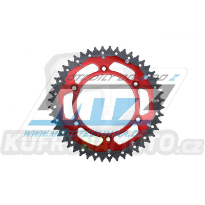 Rozeta ocelová (převodník) BETA-51 zubů - MTZ-PRORACE OffRoad (červená) - Beta RR125+RR200+RR250+RR300 / 13-25 + RR350+RR390+RR400 + RR430+RR450+RR480+RR498 + RS390+XTrainer 300+XTrainer 250