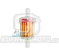Filtr palivový/benzínový - průměr 1/4&quot; (6mm) - plastový