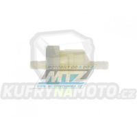 Filtr palivový/benzínový - průměr 1/4&quot; (6mm) - plastový, čistitelný, rozmontovatelný