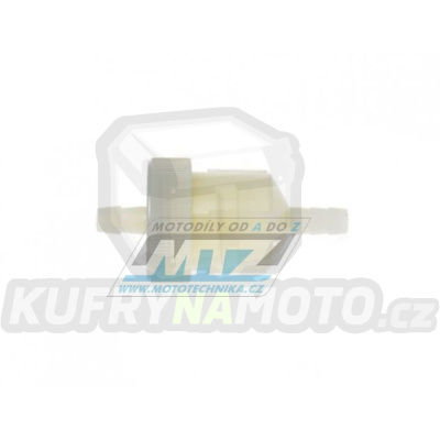 Filtr palivový/benzínový - průměr 1/4&quot; (6mm) - plastový, čistitelný, rozmontovatelný