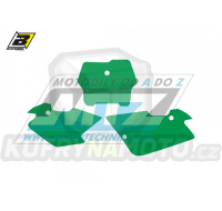 Polepy číslových tabulek (vystřižené) - Husqvarna TC400+TC570 / 01-04 - barva zelená