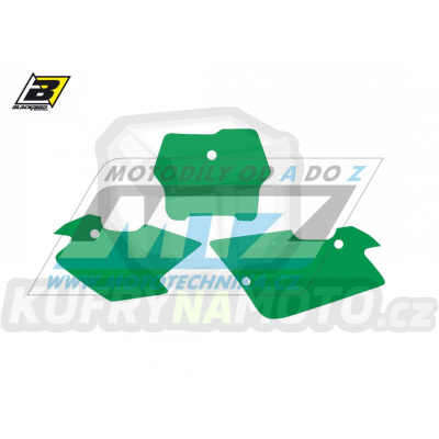 Polepy číslových tabulek (vystřižené) - Husqvarna TC400+TC570 / 01-04 - barva zelená