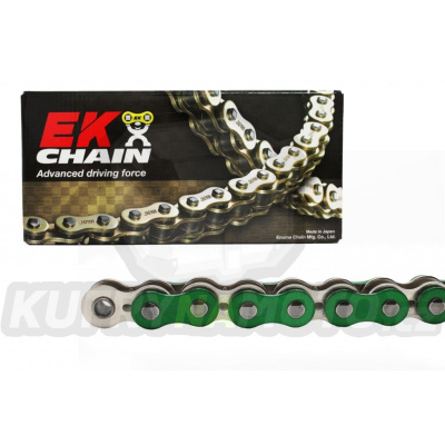 QX-kroužkový řetěz EK 520 SRX2 112 L Metalická zelená