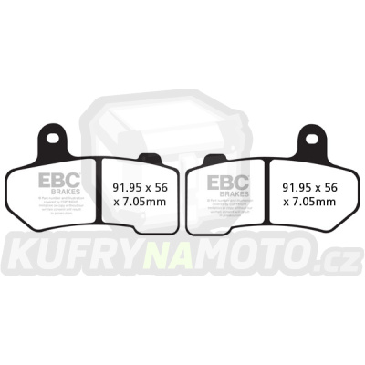 Brzdové destičky EBC FA409HH