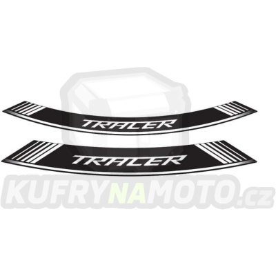 Linka na ráfek PUIG TRACER 9293B bílá linky na ráfek - sada 8ks