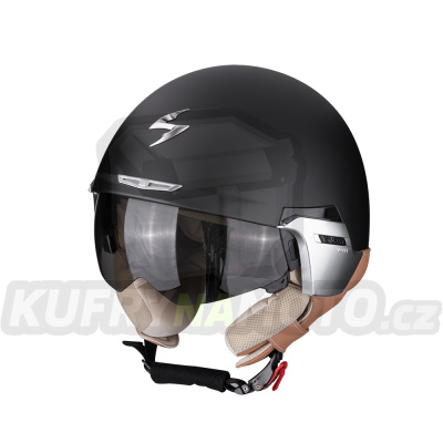 Moto přilba SCORPION EXO-100 PADOVA II černý mat/begie