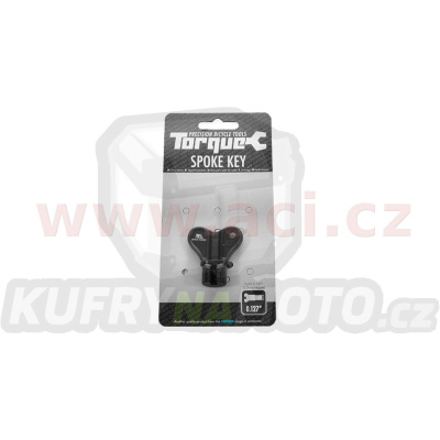 klíč na předepnutí drátů kol TORQUE, OXFORD (černý, pro dotáhování niplů 3,2 mm/0,127")