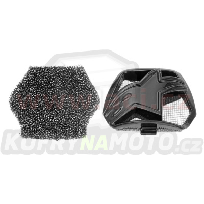 kryt bradové ventilace pro přilby SUPERTECH S-M10 a S-M8, ALPINESTARS (černá, vč. uhlíkového filtru)