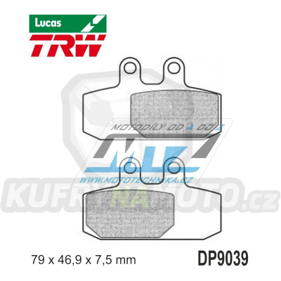 Destičky brzdové DP9039-LU TRW Lucas MCB749 - směs Allround