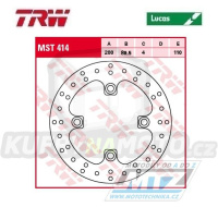 Kotouč brzdový TRW MST414 (200/72/4D) - Suzuki LT-A700X King + LT-A750X King