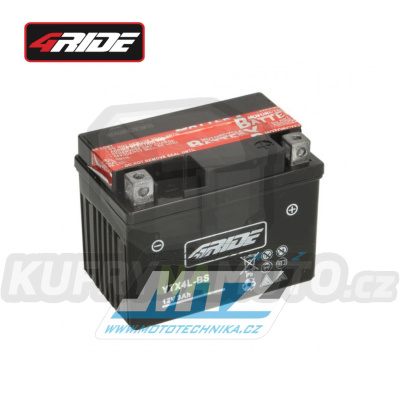 Baterie (akumulátor motocyklový) 4RIDE YTX4L-BS (12V-3,6Ah)