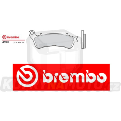 Brzdové destičky Brembo HONDA SH i 300 r.v. Od 07 -  směs Originál Přední