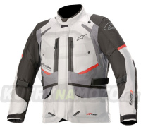 bunda ANDES DRYSTAR, TECH-AIR 5 kompatibilní, ALPINESTARS (světle šedá/tmavě šedá/černá/červená) 2024