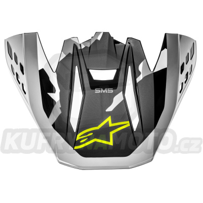 kšilt pro přilby S-M5 ROVER, ALPINESTARS (žlutá fluo/šedá/maskáč) 2022
