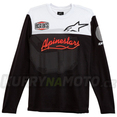 triko ELSEWHERE JERSEY, ALPINESTARS (černá/bílá/červená)