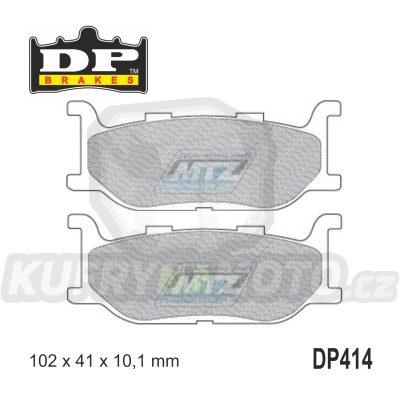 Destičky brzdové DP414 - DP BRAKES směs Premium Sinter OEM
