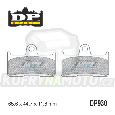 Destičky brzdové DP930 - DP BRAKES směs Premium Sinter OEM