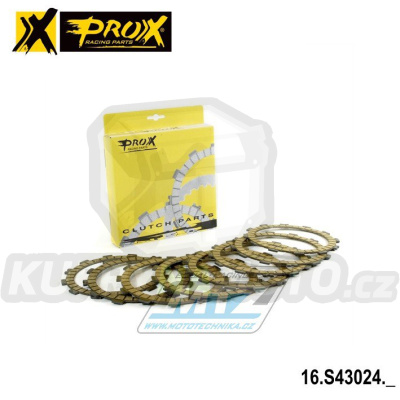 Lamely spojkové třecí (s obložením) Prox 16.S43024 - Suzuki RMZ250 / 04 + Kawasaki KXF250 / 04
