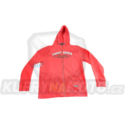 Mikina Scott Hoody s kapucou  - červená - velikost L