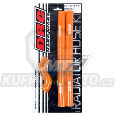 Hadice chladiče DRC RADIATOR HOSE KIT - DRC D47-01-999 - KTM 250SX / 17-18 + 250EXC+300EXC - oranžové (sada 3ks)