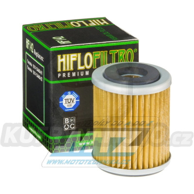 Filtr olejový HF142 (HifloFiltro) - Yamaha YZF250+YZF400+YZF426 +  WRF250+WRF400+WRF426 + TTR250 + YFM350 Warrior+YFM350 Wolverine+YFM350R Raptor+YFM400 BigBear + TM MXF+ENF