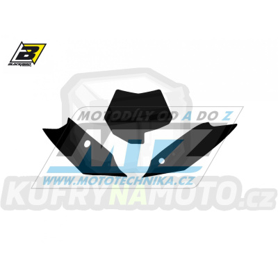 Polepy číslových tabulek (vystřižené) - KTM SX+SXF / 11-12 - barva černá