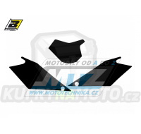 Polepy číslových tabulek (vystřižené) - GasGas EC125+EC250+EC300 + FSR450+FSR515 / 08-09 - barva černá