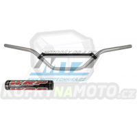 Řídítka s hrazdou (průměr 22,2mm = 7/8") WRP PRO-TECH s polstrem - barva antracit (Dark Grey)