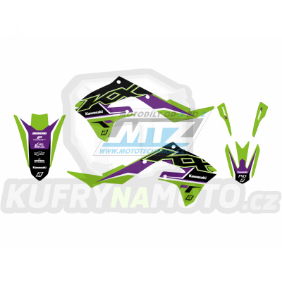 Polepy na motocykl (sada polepů Dream5) Kawasaki KXF250 / 21-24 + KXF450 / 19-23 - typ polepů Dream5
