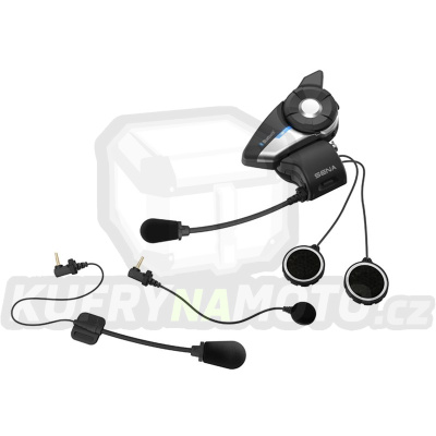 SENA 20S-EVO-01D interkom handsfree headset moto 20S EVO BLUETOOTH 4.1 DO 2000M s radiem FM a universálním setem mikrofonů ( 1 set ) - akce
