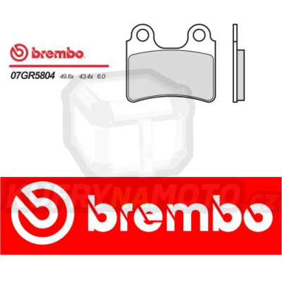 Brzdové destičky Brembo SCORPA SY F TRIAL 115 r.v. Od 06 -  směs Originál Přední