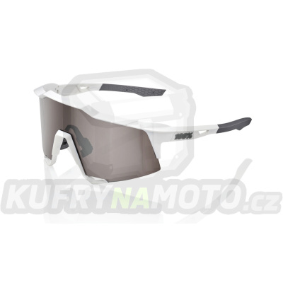 sluneční brýle SPEEDCRAFT Matte White, 100% (stříbrné sklo)
