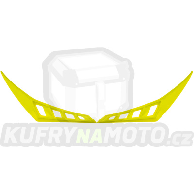 zadní kryty vrchní ventilace pro přilby Cross Pro 2, CASSIDA (žlutá fluo)