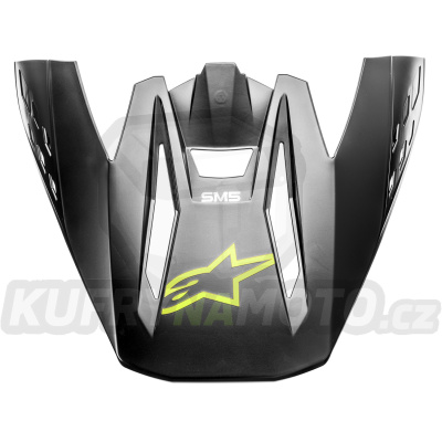 kšilt pro přilby S-M5 COMPASS, ALPINESTARS (černá/žlutá fluo matná) 2022