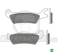 brzdové destičky, NEWFREN (směs ROAD TOURING SINTERED) 2 ks v balení