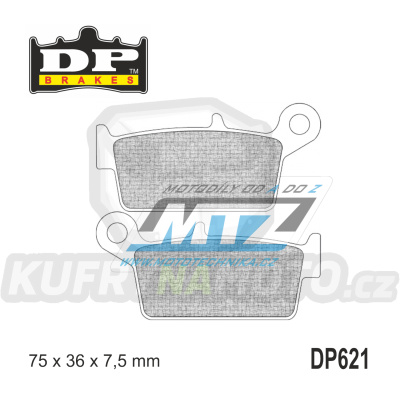 Destičky brzdové DP Brakes DP621 - směs Premium OEM Sinter