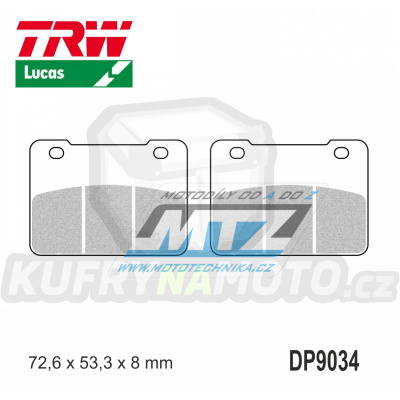 Destičky brzdové DP024-LUSRM TRW Lucas MCB849SRM - směs Sinter Scooter