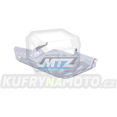 Kryt pod motor hliníkový Dual Sport - Honda CRF1000 Africa Twin / 16-19 + CRF1000 Africa Twin Adventure Sports / 18-19 - barva stříbrná Ice Polished