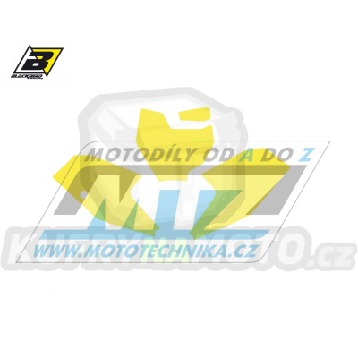 Polepy číslových tabulek (vystřižené) - KTM 65SX / 16-23 - barva žlutá
