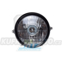 Světlo přední / reflektor kulatý 5,5'' - barva černá